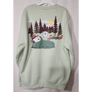Snoopy men's green sweatshirt size XL NWT